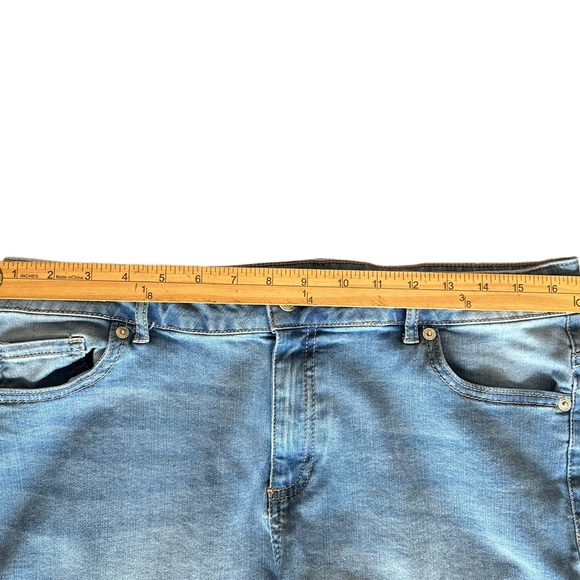 Route 66‎ Shorts Womens 14 Blue Denim High Rise Stretch Preppy Mom - Picture 7 of 12